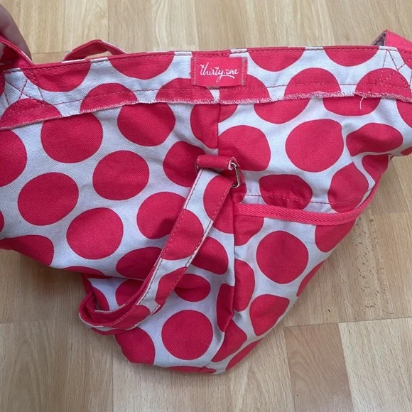 Thirty-One Polka Dot Tote - Picture 6 of 7